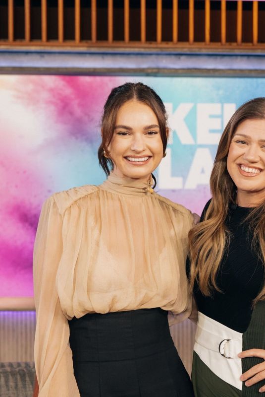 LILY JAMES at Kelly Clarkson Show 09/16/2025