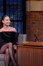 LILY JAMES at Late Night with Seth Meyers 09/15/2025
