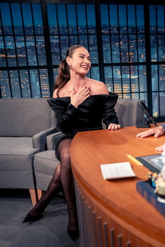 LILY JAMES at Late Night with Seth Meyers 09/15/2025
