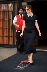 LILY JAMES Heading to Taping Live with Kelly and Mark in New York City 09/16/2025
