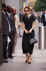 LILY JAMES Heading to Taping Live with Kelly and Mark in New York City 09/16/2025