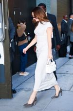 LILY JAMES Heads to Taping of Good Morning America in New York 09/19/2025