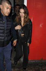 LILY JAMES Leaves Chiltern Firehouse in London 09/28/2025