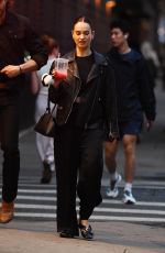 LILY JAMES Out and About in New York 09/18/2025