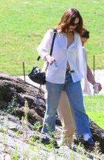 LILY JAMES Out for W walk at Central Park in New York City 09/19/2025