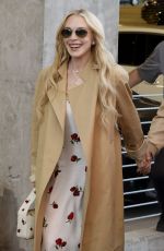 LINDSAY LOHAN at US Open Tennis Championships at USTA Billie Jean King National Tennis Center 08/31/2025