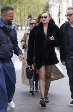 LOLA TUNG Arrives at The Summer I Turned Pretty Season 3 Finale Dinner in Paris 09/16/2025