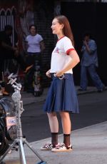 LOLA TUNG on the Set of an Adidas Commercial in New York City 09/05/2025