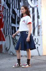 LOLA TUNG on the Set of an Adidas Commercial in New York City 09/05/2025