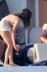 NINA DOBREV Continues Her Yachting Vacation in Sardinia 09/17/2025