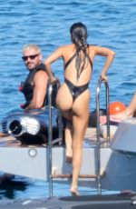 NINA DOBREV in a Swimsuit at a Yacht in Italy, September 2025