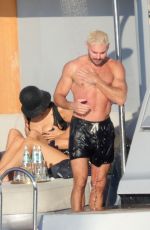 NINA DOBREV in a Swimsuit at a Yacht in Italy, September 2025