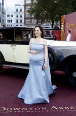 Pregnant MICHELLE DOCKERY at Downton Abbey: The Grand Finale Premiere at Leicester Square in London 09/03/2025