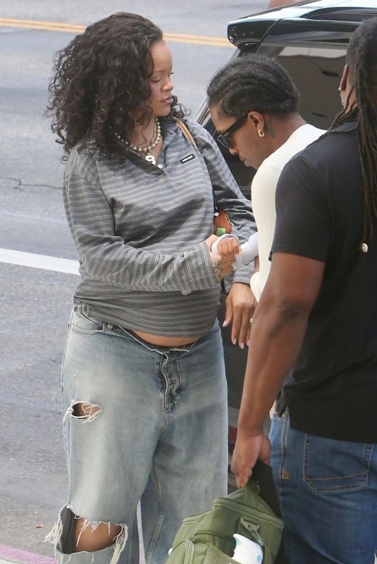 Pregnant RIHANNA and A$AP Rocky Out in Studio City 09/02/2025