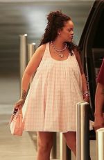 Pregnant RIHANNA Leaves Her Car as She Arrives to a Building in Los Angeles 09/04/2025