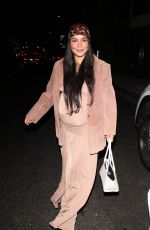 Pregnant VANESSA HUDGENS Out for Dinner at Alba Restaurant in Los Angeles 08/30/2025