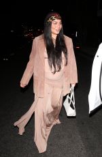 Pregnant VANESSA HUDGENS Out for Dinner at Alba Restaurant in Los Angeles 08/30/2025