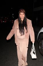 Pregnant VANESSA HUDGENS Out for Dinner at Alba Restaurant in Los Angeles 08/30/2025