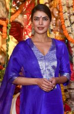PRIYANKA CHOPRA in Traditional Attire at Durga Puja Celebrations in Mumbai 09/30/2025
