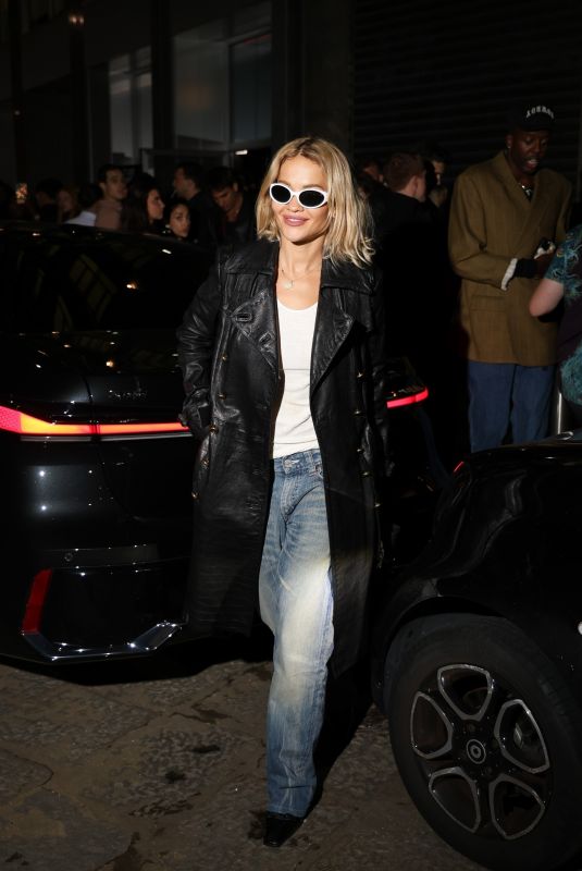 RITA ORA Arrives at Twiga Club in Milan 09/27/2025