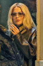 RITA ORA Smoking Outside Her Hotel in Milan 09/25/2025