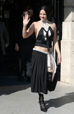ROSALIA LEaves Ritz Hotel in Place Vendome in Paris 09/29/2025