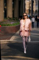 ROXY HORNER Arrives at Susan Fang Fashion Show at London Fashion Week 09/22/2025