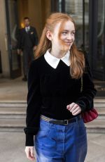 SADIE SINK Heading to Prada Fashion Show at Milan Fashion Week 09/25/2025