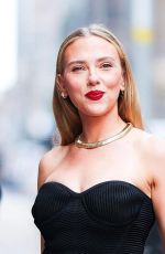 SCARLETT JOHANSSON Arrives Late Show With Stephen Colbert in New York City 09/22/2025