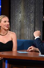SCARLETT JOHANSSON at Late Show With Stephen Colbert 09/22/2025
