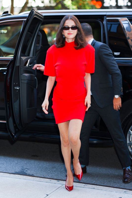 SELENA GOMEZ Out and About in Tribeca in New York City 09/08/2025