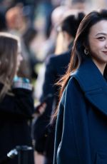 TANG WEI at Burberry Show at London Fashion Week at Hyde Park in London 09/22/2025