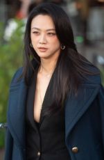 TANG WEI at Burberry Show at London Fashion Week at Hyde Park in London 09/22/2025
