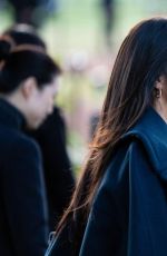 TANG WEI at Burberry Show at London Fashion Week at Hyde Park in London 09/22/2025