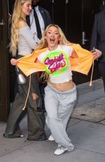 ZARA LARSSON Leaves Good Morning America in New York 09/03/2025