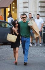 ZOE KRAVITZ and Harry Styles Out Shopping in Rome 09/14/2025