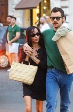 ZOE KRAVITZ and Harry Styles Out Shopping in Rome 09/14/2025
