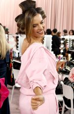 ALESSANDRA AMBROSIO in the Backstage at Victoria