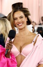 ALESSANDRA AMBROSIO in the Backstage at Victoria