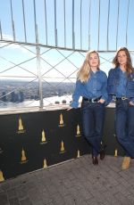 ALYSON and AJ MICHALKA Visit Empire State Building in New York City 10/17/2025