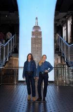 ALYSON and AJ MICHALKA Visit Empire State Building in New York City 10/17/2025