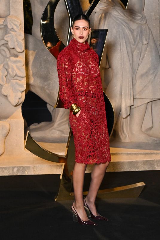AMELIA HAMLIN at Saint Laurent Womenswear Fashion Show at Paris Fashion Week 09/29/2025