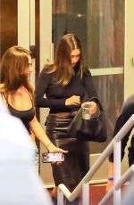 ANASTASIA KARANIKOLAOU and HAILEY BIEBER Leaves Tate Mcrae Concert in Los Angeles 09/26/2025