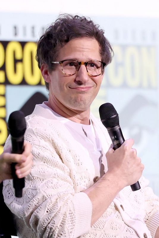 Andy Samberg at the Comedy Central Adult Animation Panel, at the 2025 Comic-Con International San Diego in San Diego 07/24/2025