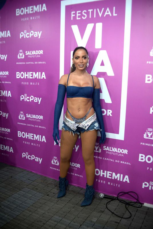 ANITTA at Festival Virada Salvador Press Conference in Salvador 12/29/2019