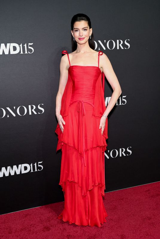 ANNE HATHAWAY at WWD Honors at Cipriani South Street in New York City 10/28/2025