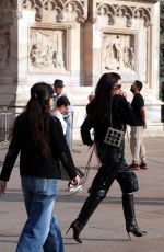 ANNE HATHAWAY on the Set of The Devil Wears Prada 2 at Piazza Duomo in Milan 10/10/2025