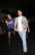 BARBARA PALVIN and Dylan Sprouse Leaves Chateau Marmont in Los Angeles 10/28/2025