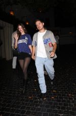 BARBARA PALVIN and Dylan Sprouse Leaves Chateau Marmont in Los Angeles 10/28/2025
