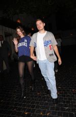 BARBARA PALVIN and Dylan Sprouse Leaves Chateau Marmont in Los Angeles 10/28/2025
